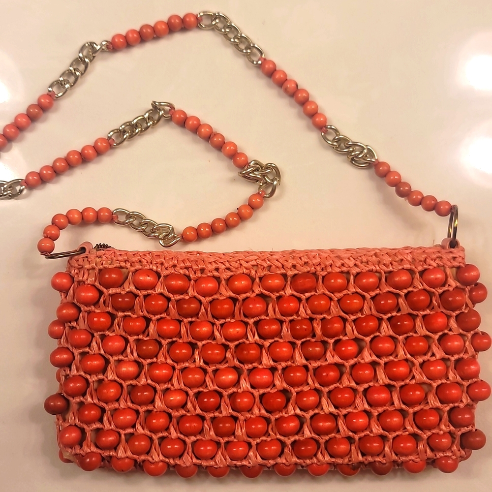 ADG Fashion Imports Made in Japan Pink Beaded Bag